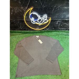 Per Lui Per Lei By Kukki Storm Gray Silk Long Sleeve‎ Shirt Mens XL MS270705